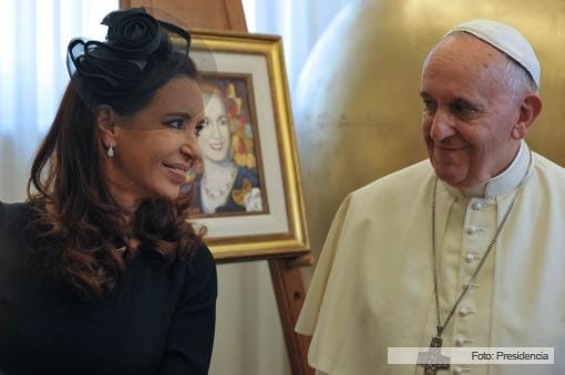 Cristina con el Papa: "Me recibió cálidamente"