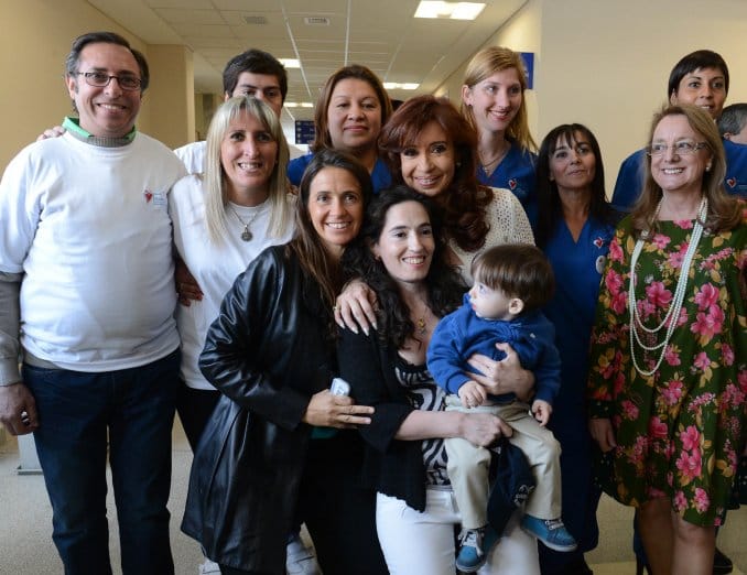 Primeras imágenes públicas de Néstor Iván Kirchner, el nieto de la Presidenta