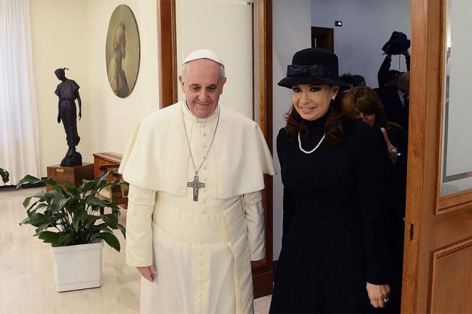 Cristina en el Vaticano: El Papa recibe a la Presidenta