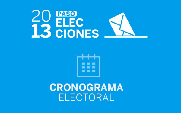 Elecciones 2013: El cronograma electoral para los comicios legislativos