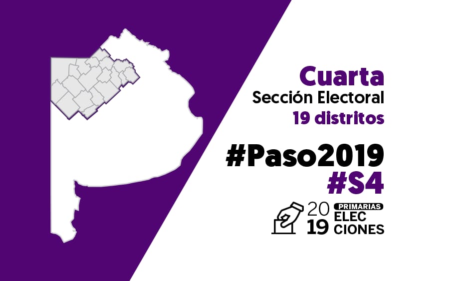Elecciones PASO 2019: La Cuarta Sección Electoral vota diputados, intendentes, concejales y consejeros escolares