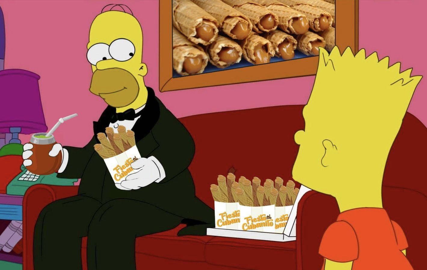 El municipio de Bahía Blanca promocionó la Fiesta del Cubanito con los Simpson: "¿Por qué tan elegante, Homero?"