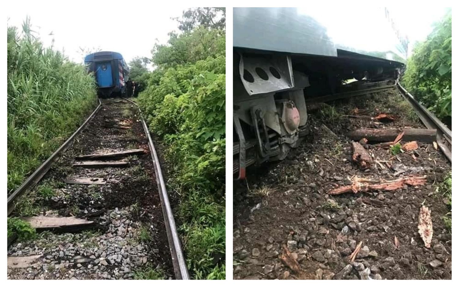 Descarriló un tren de pasajeros de la Línea Mitre a la altura del puente del Río Luján