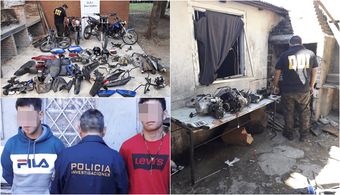 San Isidro: Robaba motos, las desarmaba, las vendía por Facebook y fue detenido