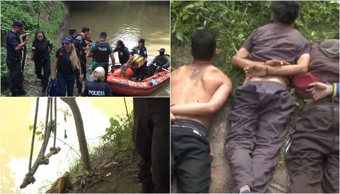 Diez detenidos por narcotráfico: Tenían tirolesa y bote para cruzar el Río Matanza