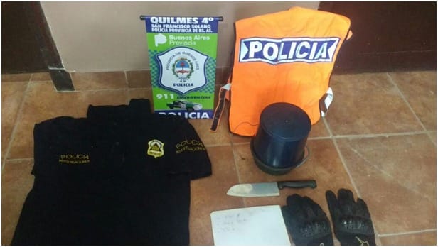 Quilmes: Cayó banda delictiva de policías truchos 