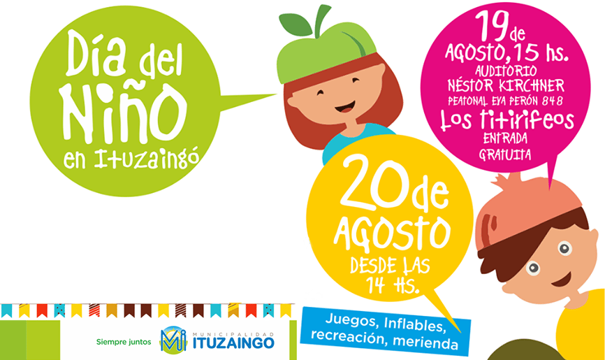 Día del Niño: Cronograma de espectáculos infantiles gratuitos en Ituzaingó