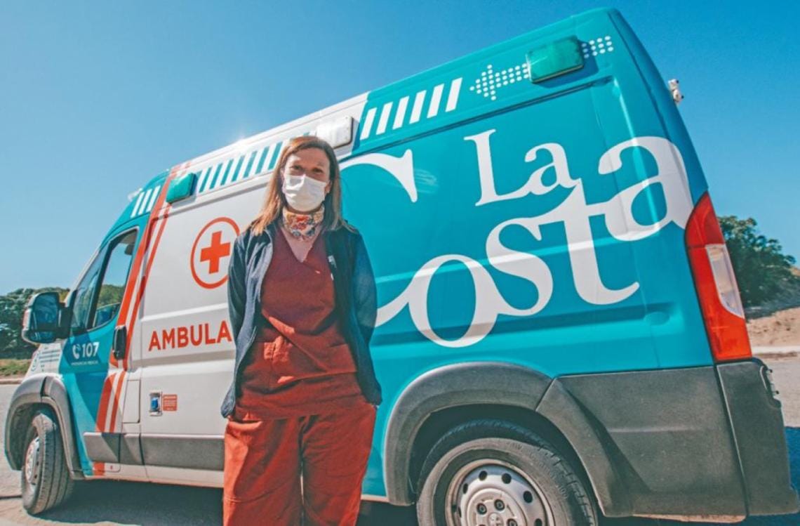 Presentaron a la primera mujer chofer de ambulancias del Partido de La Costa