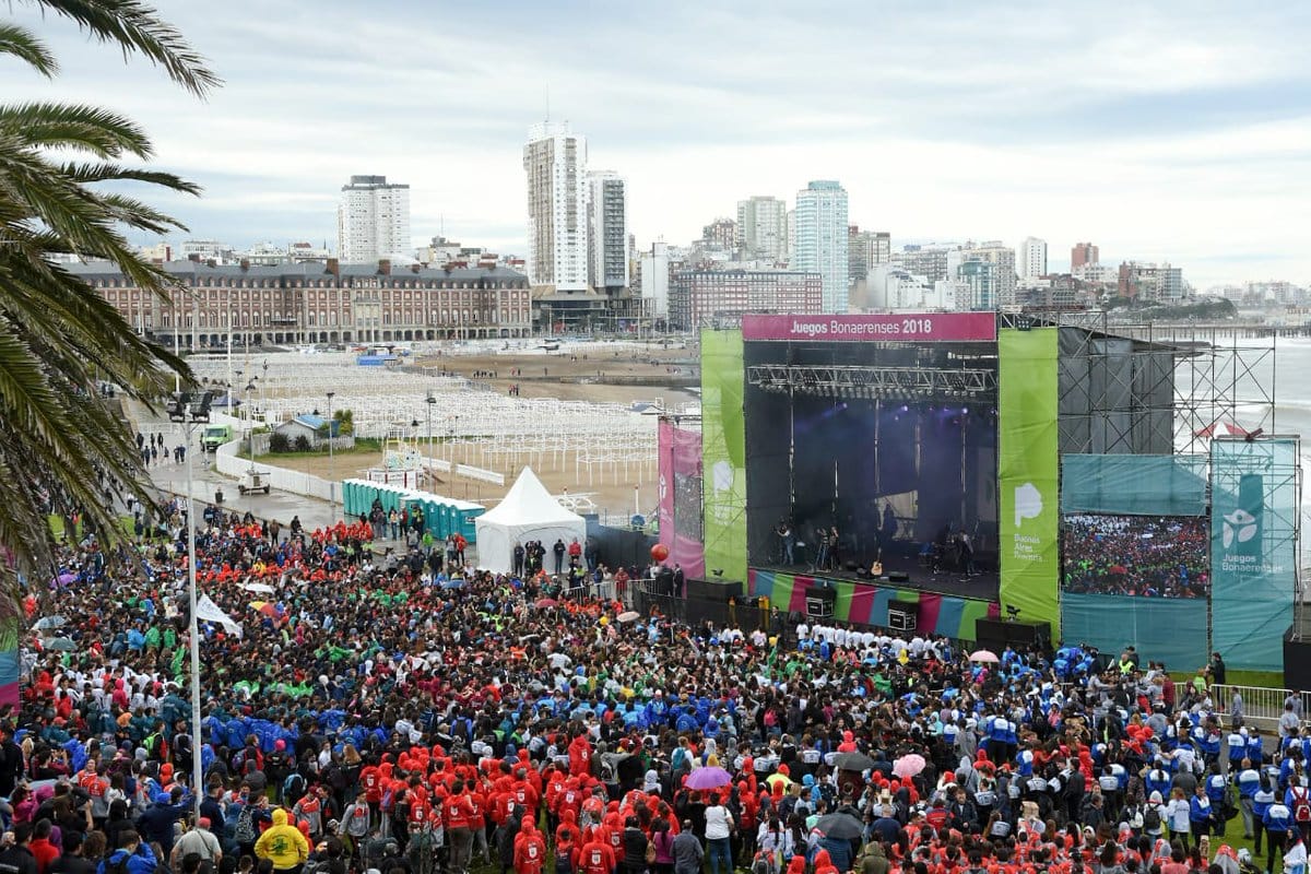 Juegos Bonaerenses 2018: Más de 24 mil personas en la ceremonia inaugural de las finales en Mar del Plata