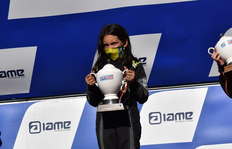 Tiene 9 años, es de San Martín y es la piloto mujer más joven en obtener un título en karting en los últimos 30 años