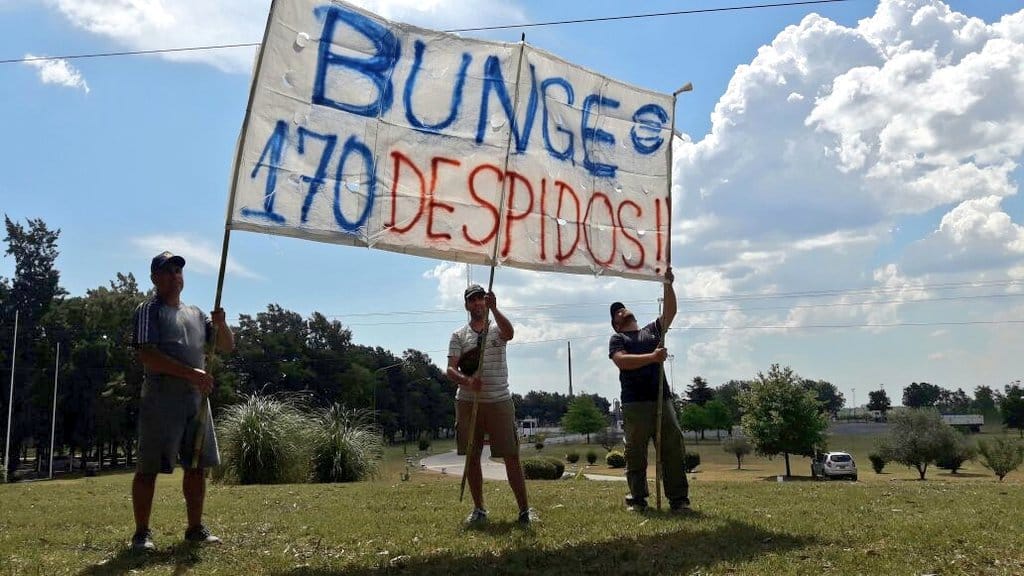 Despidos en Bunge: Pese a conciliación obligatoria, impidieron ingreso a trabajadores