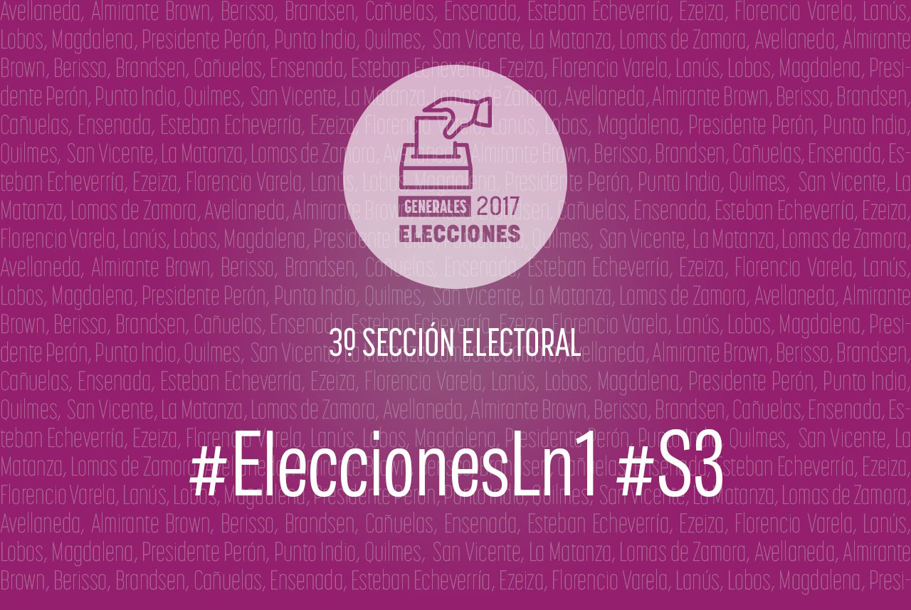 Elecciones Generales 2017: La Tercera Sección elige diputados, concejales y consejeros escolares