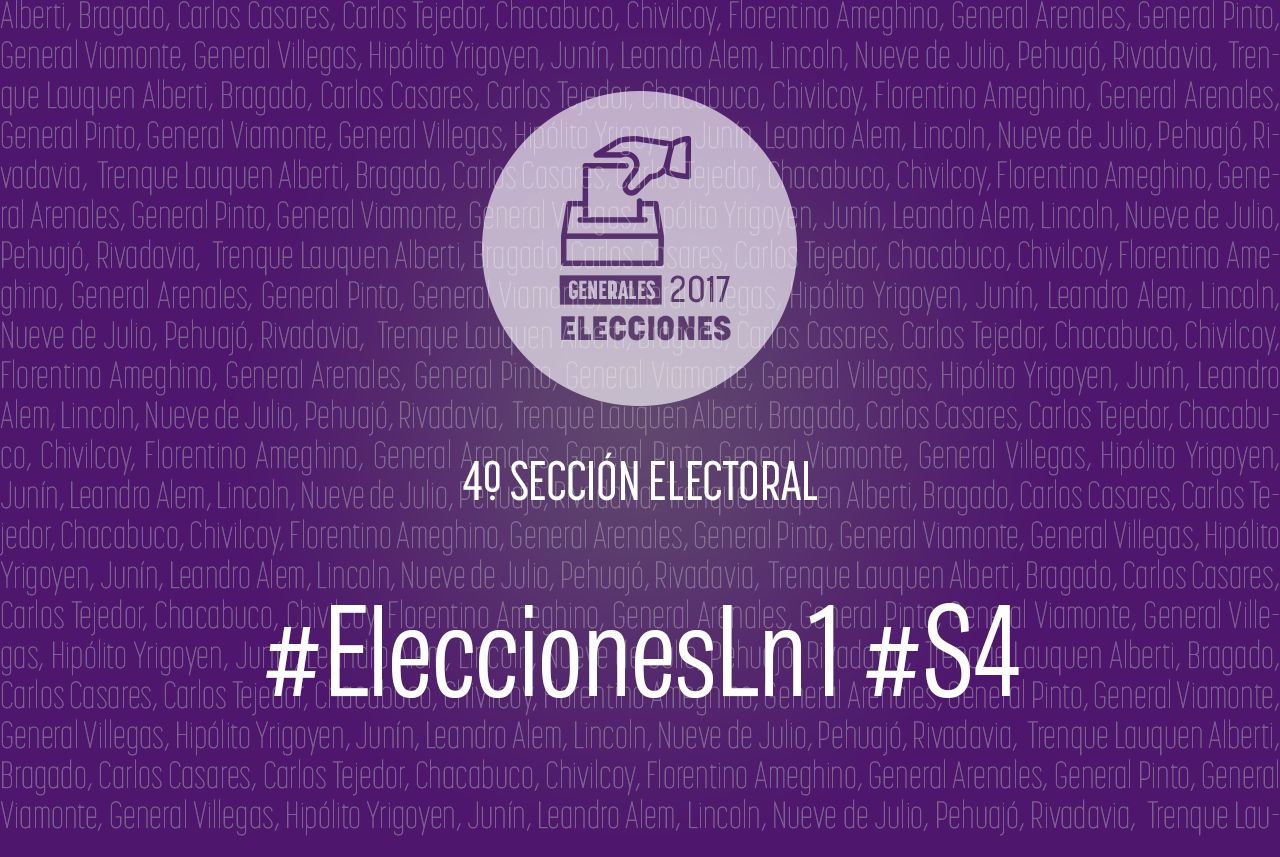 Elecciones Generales 2017: La Cuarta Sección elige senadores, concejales y consejeros escolares