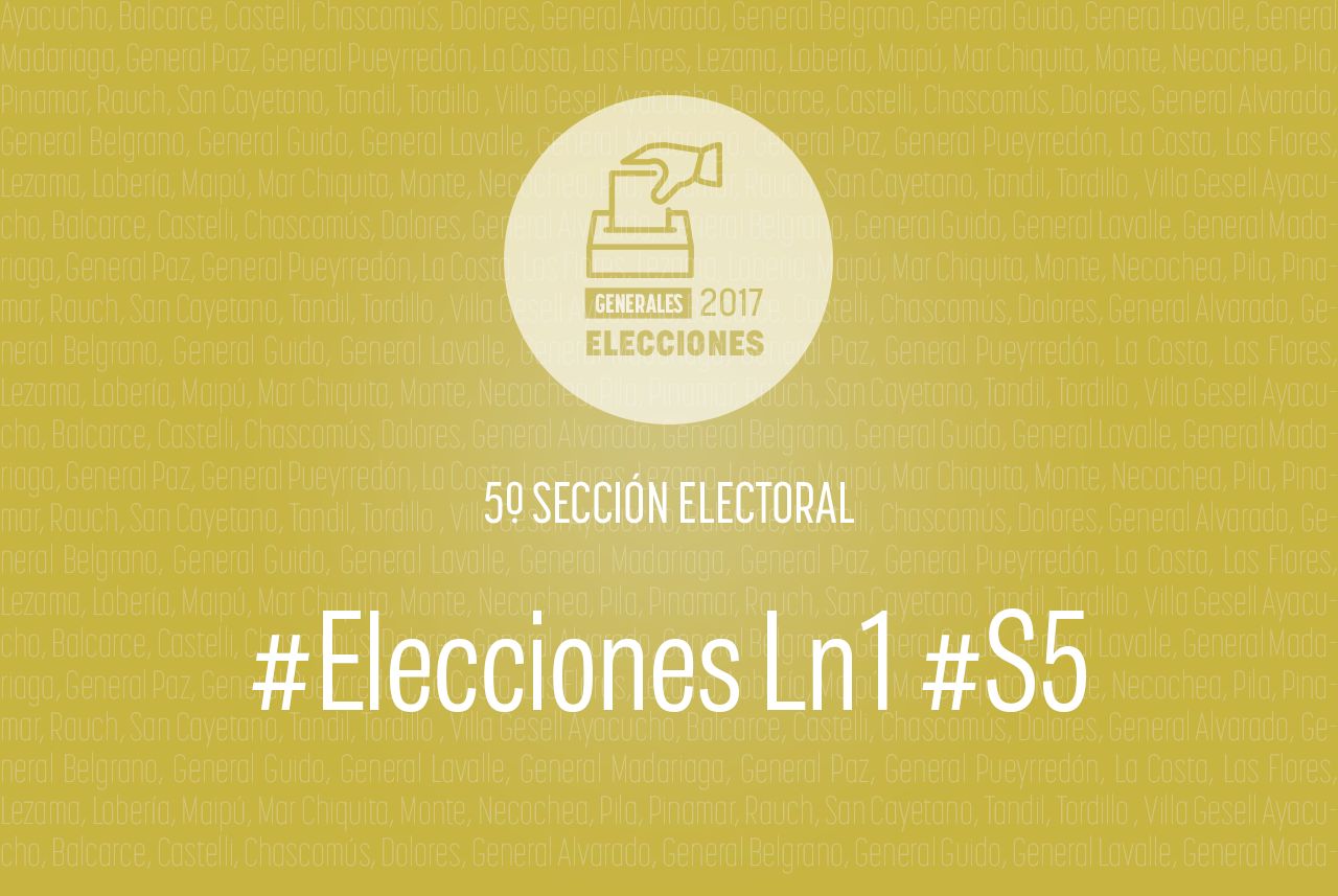 Elecciones Generales 2017: La Quinta sección elige senadores, concejales y consejeros escolares