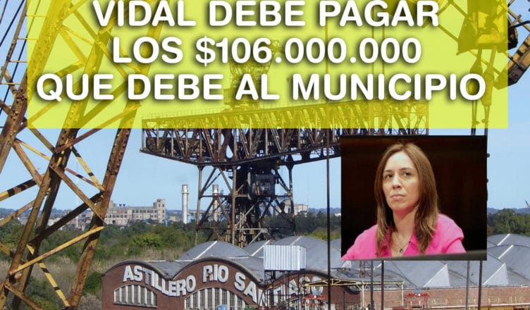 Ensenada insiste con una deuda de provincia por Astilleros: "Vidal debe pagar"