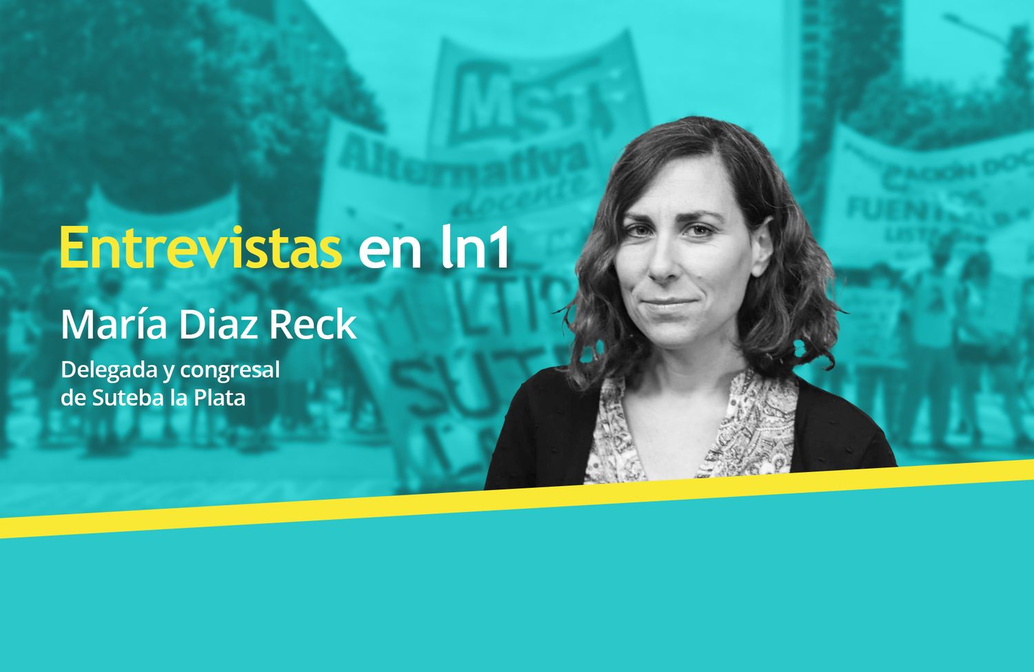 María Díaz Reck: "En plena pandemia, en la Provincia hay aulas superpobladas y docentes que están sin trabajo"