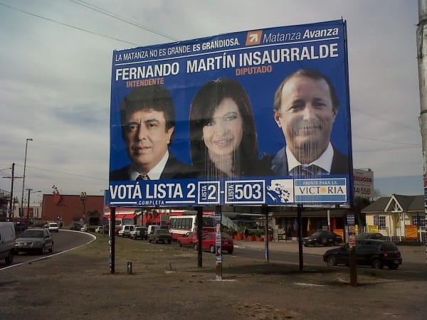 Elecciones 2013: Denuncian a Espinoza por campaña engañosa en La Matanza