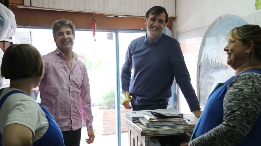 Esteban Bullrich en Tigre y San Fernando: "Queremos seguir generando más empleo"