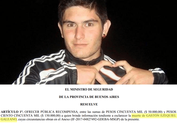 Futbolista de Trenque Lauquen asesinado: Ministerio de Seguridad ofrece recompensa a quien aporte datos