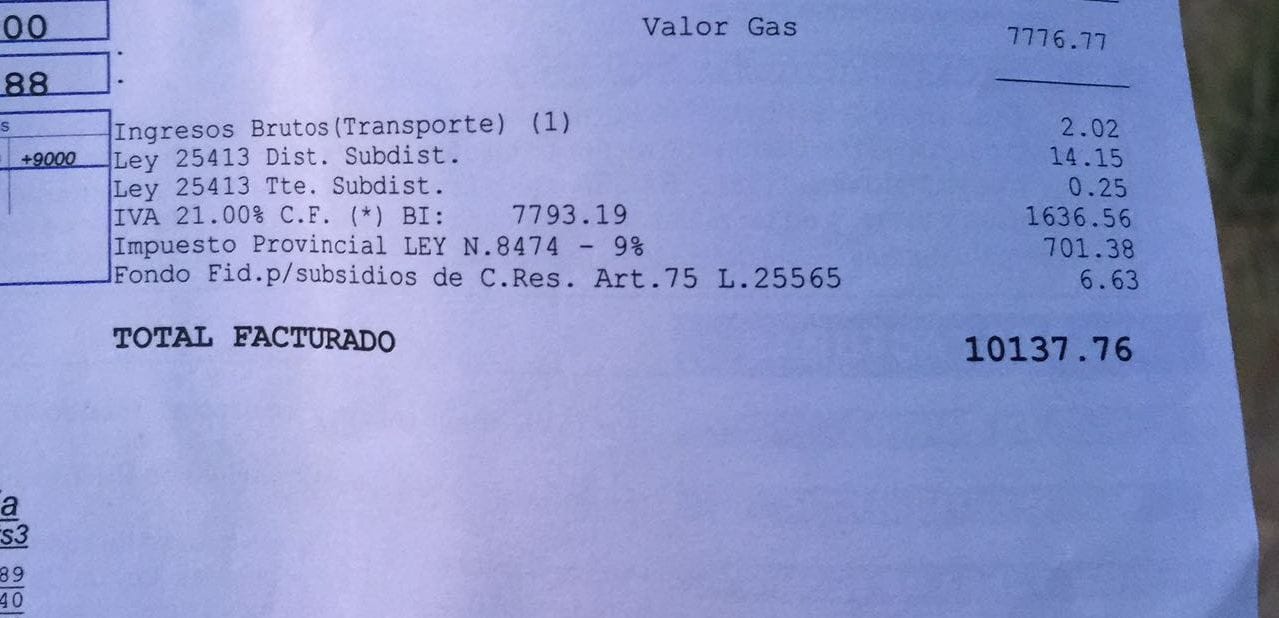 Villa Gesell: A un vecino le llegó una boleta de gas de 10 mil pesos