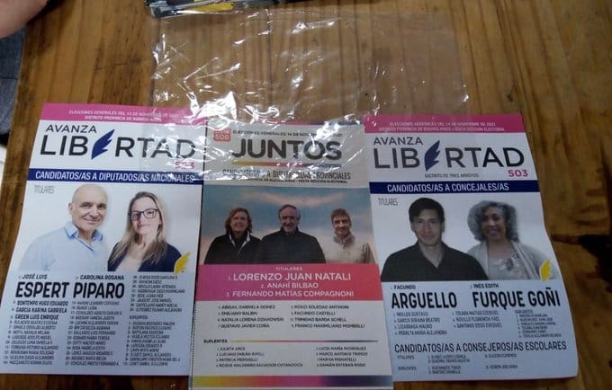Desde Avanza Libertad de José Luis Espert denuncian el reparto de boletas apócrifas en la Sexta Sección electoral