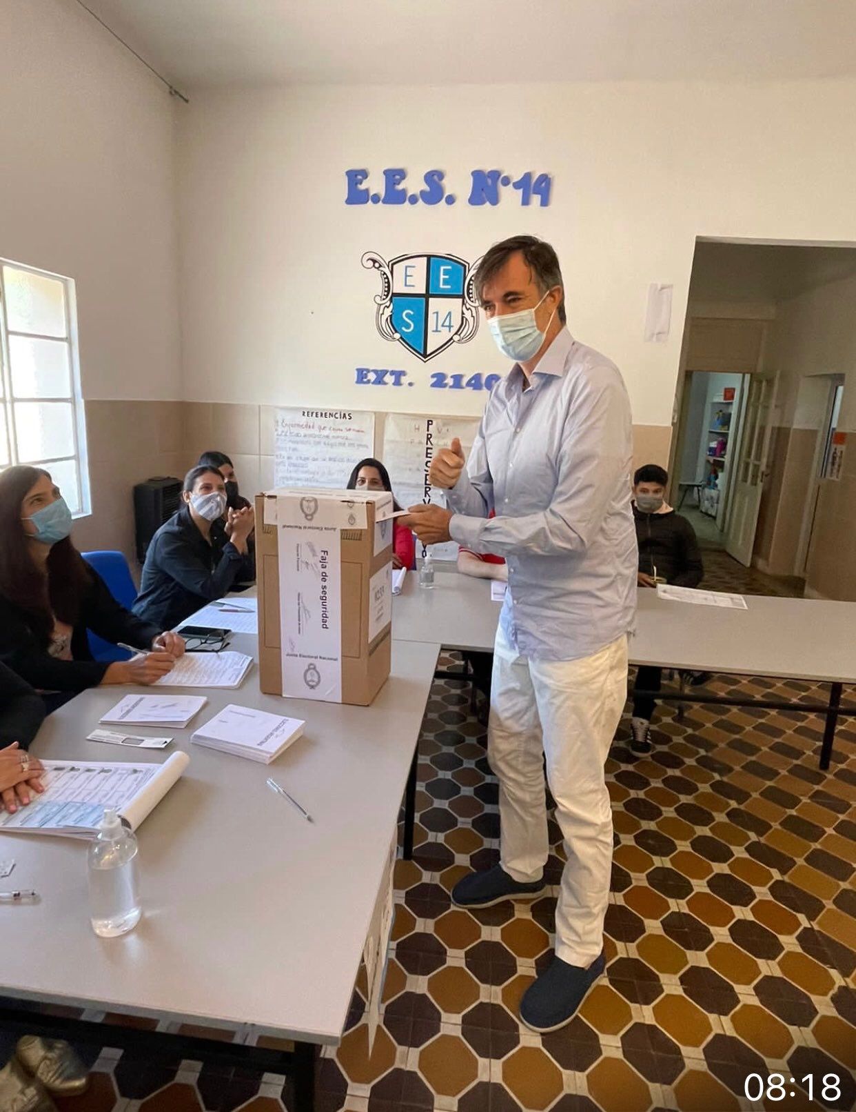 Votó Esteban Bullrich en Junín y emocionó a todos: "Votar es un privilegio al que no pienso renunciar"