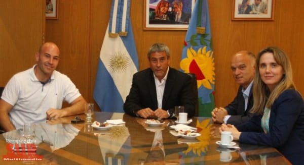 Ferraresi recibió a Martiniano Molina y Néstor Grindetti en Avellaneda