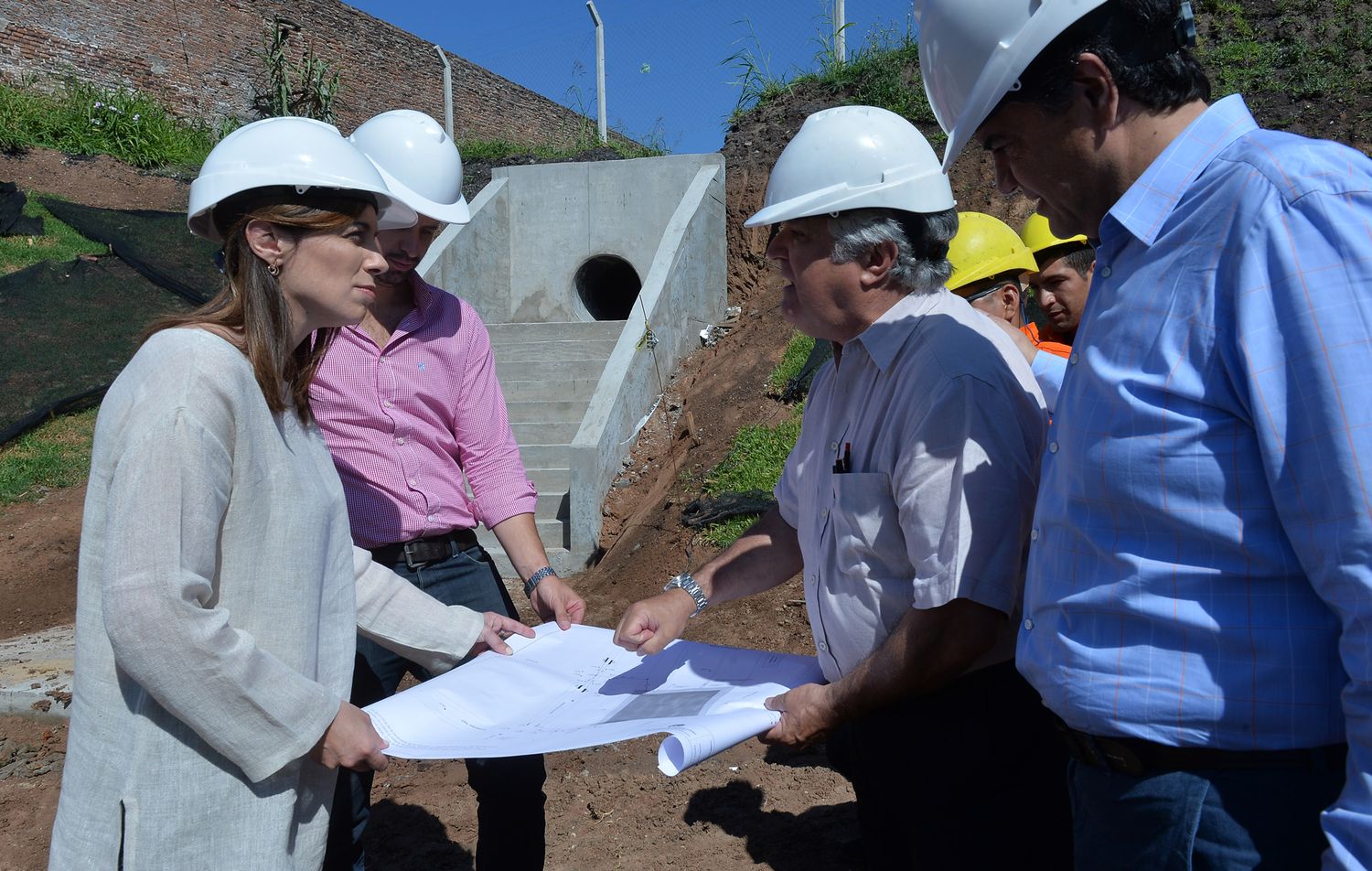 Vidal y Jorge Macri recorrieron obras hidráulicas en Vicente López