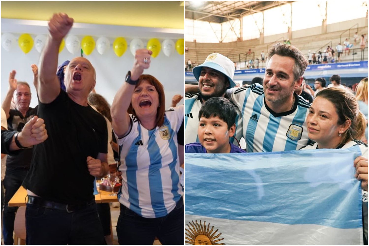 Festejo sin grieta: Los políticos bonaerenses se subieron a la "Scaloneta" y celebraron el triunfo de Argentina en las redes