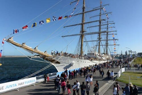 Más de 83 mil personas visitaron la Fragata Libertad en Mar del Plata