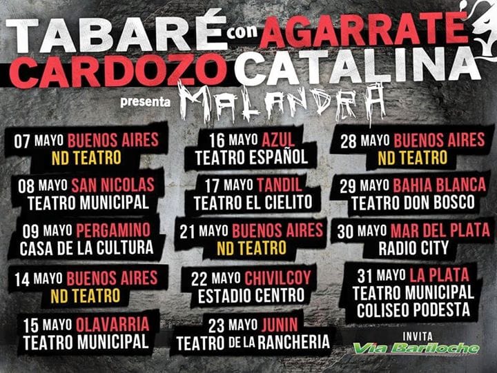 Agarrate Catalina y Taberé Cardozo preparan su gira por la Provincia