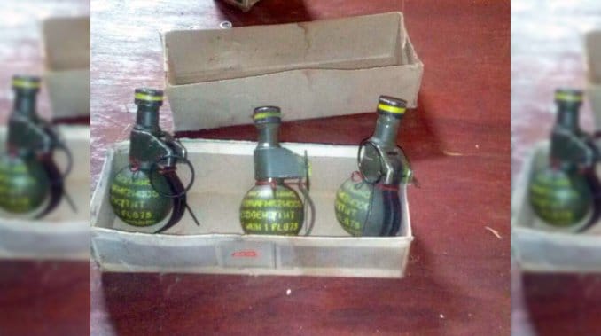 Morón: Encontraron tres granadas en la puerta de una casa