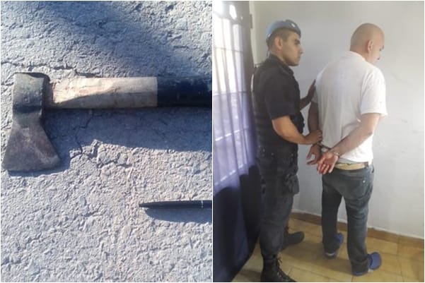 La Plata: Intentó matar a hachazos a su pareja, que perdió una oreja, y fue detenido