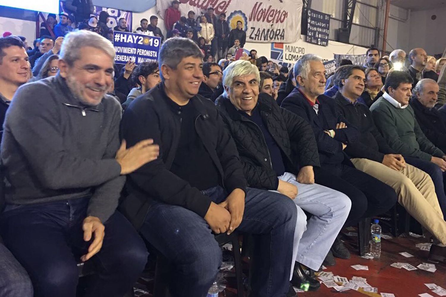 Aníbal Fernández, Moyano y Rodríguez Saá estuvieron en Lomas de Zamora bajo la consigna "Hay 2019"