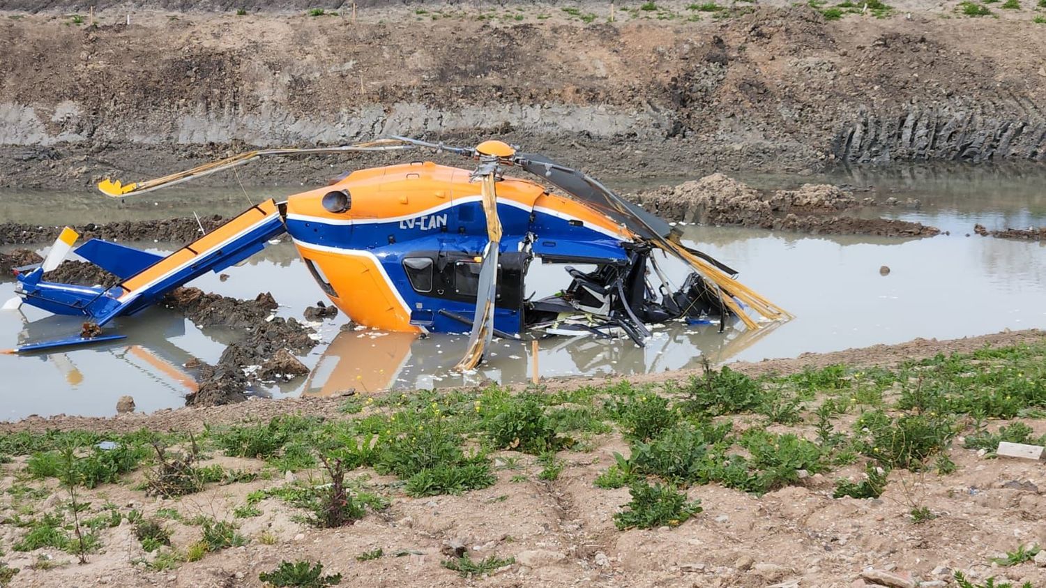 Cayó un helicóptero en Don Torcuato: Iban cinco tripulantes