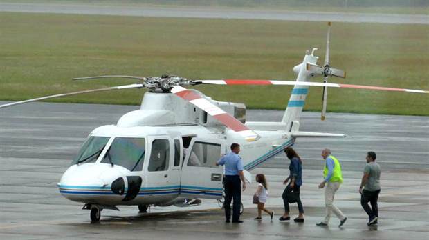 El helicóptero que llevaba a Macri debió aterrizar de emergencia en Chapadmalal