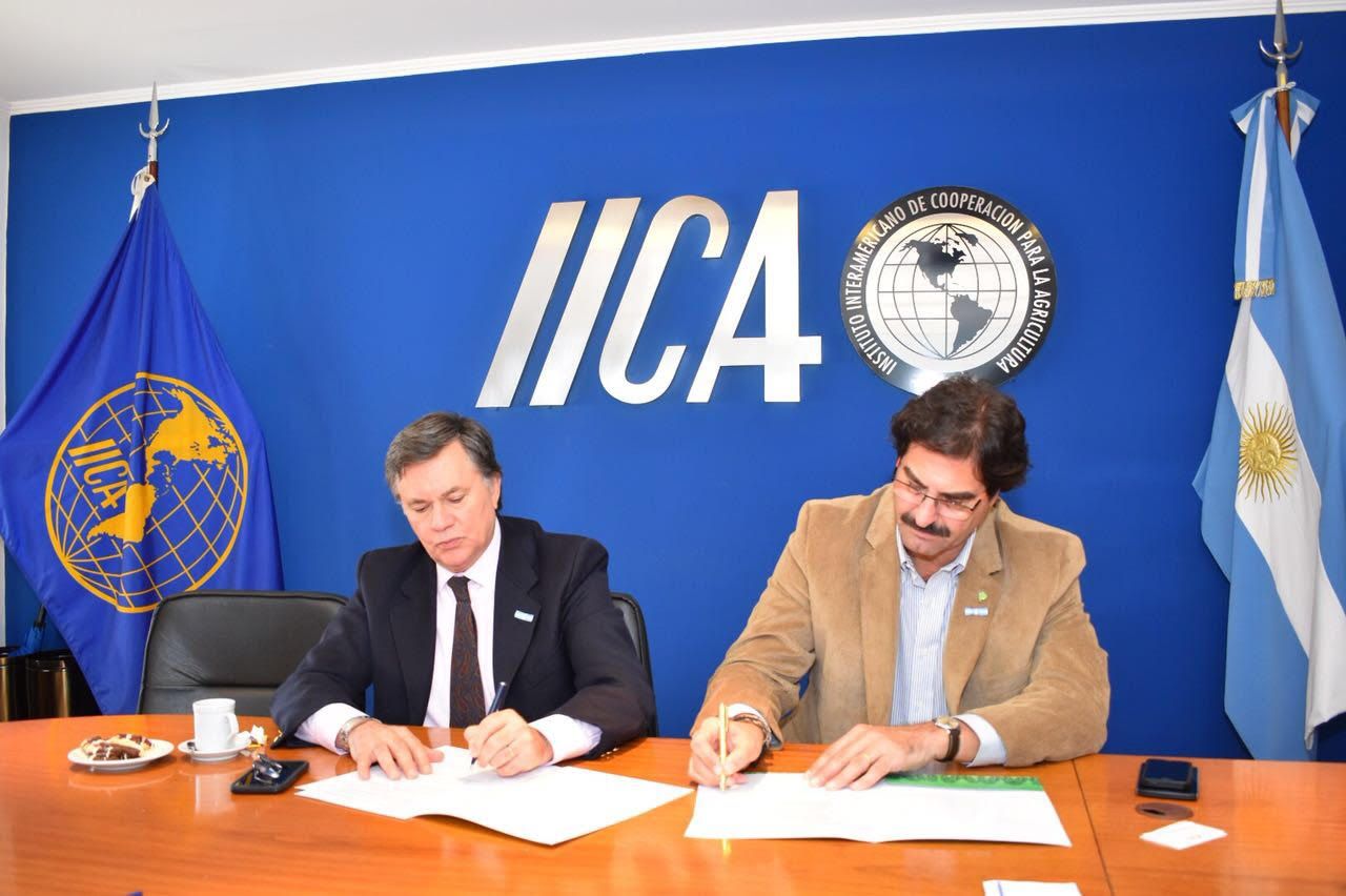 Provincia firmó carta de intención para trabajar con el Instituto Interamericano de Cooperación para la Agricultura