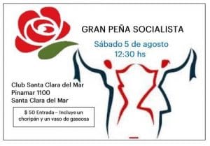Acto socialista en Mar Chiquita para el lanzamiento de candidatos