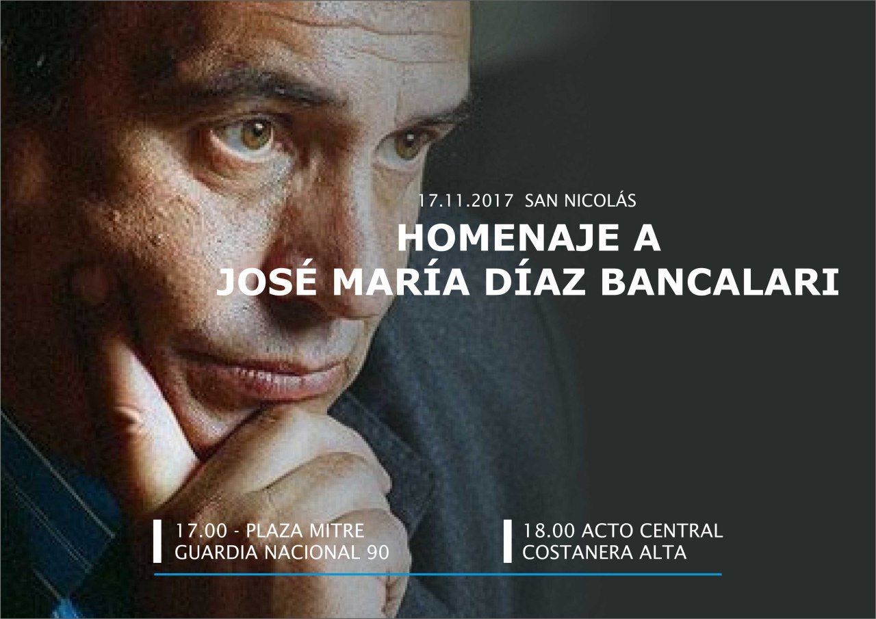 José María Díaz Bancalari será homenajeado en San Nicolás este viernes