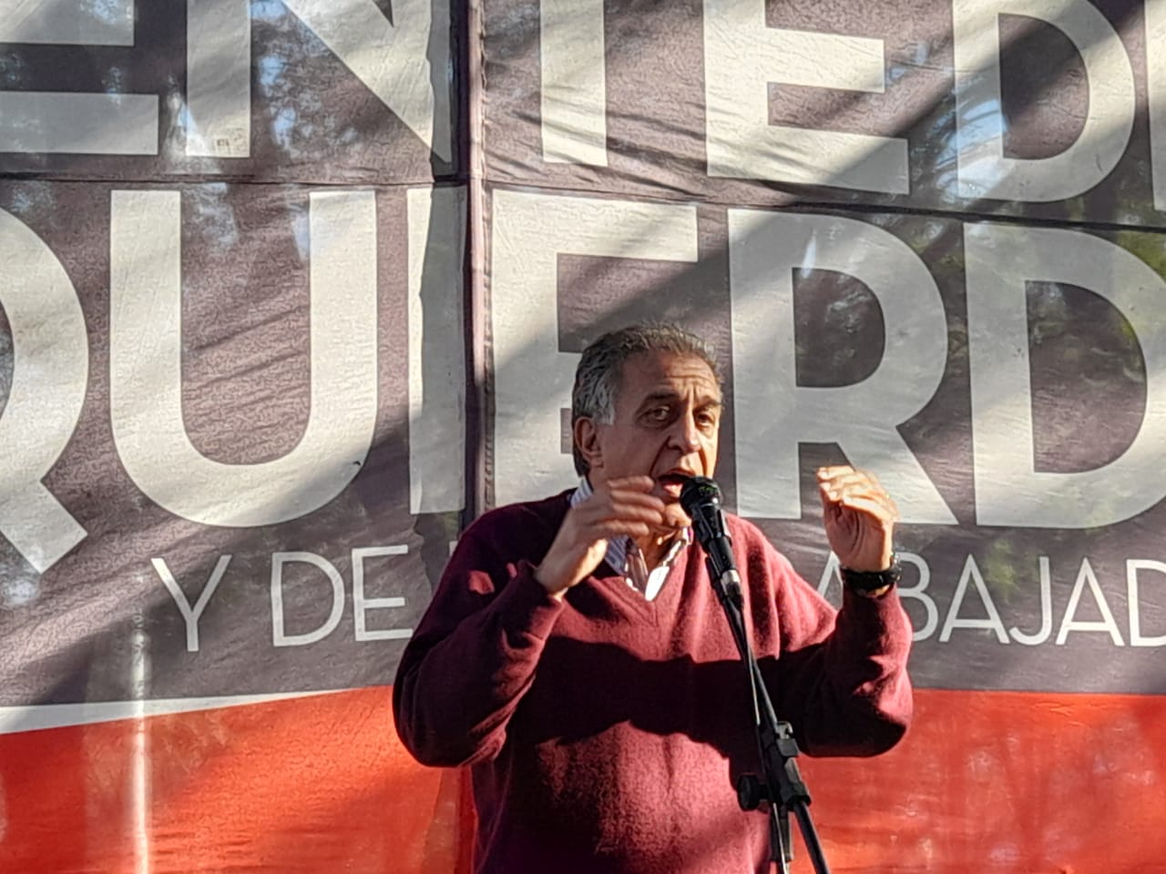 Néstor Pitrola en Vicente López: "Fernández y Kicillof aumentan el endeudamiento, son pagadores seriales"