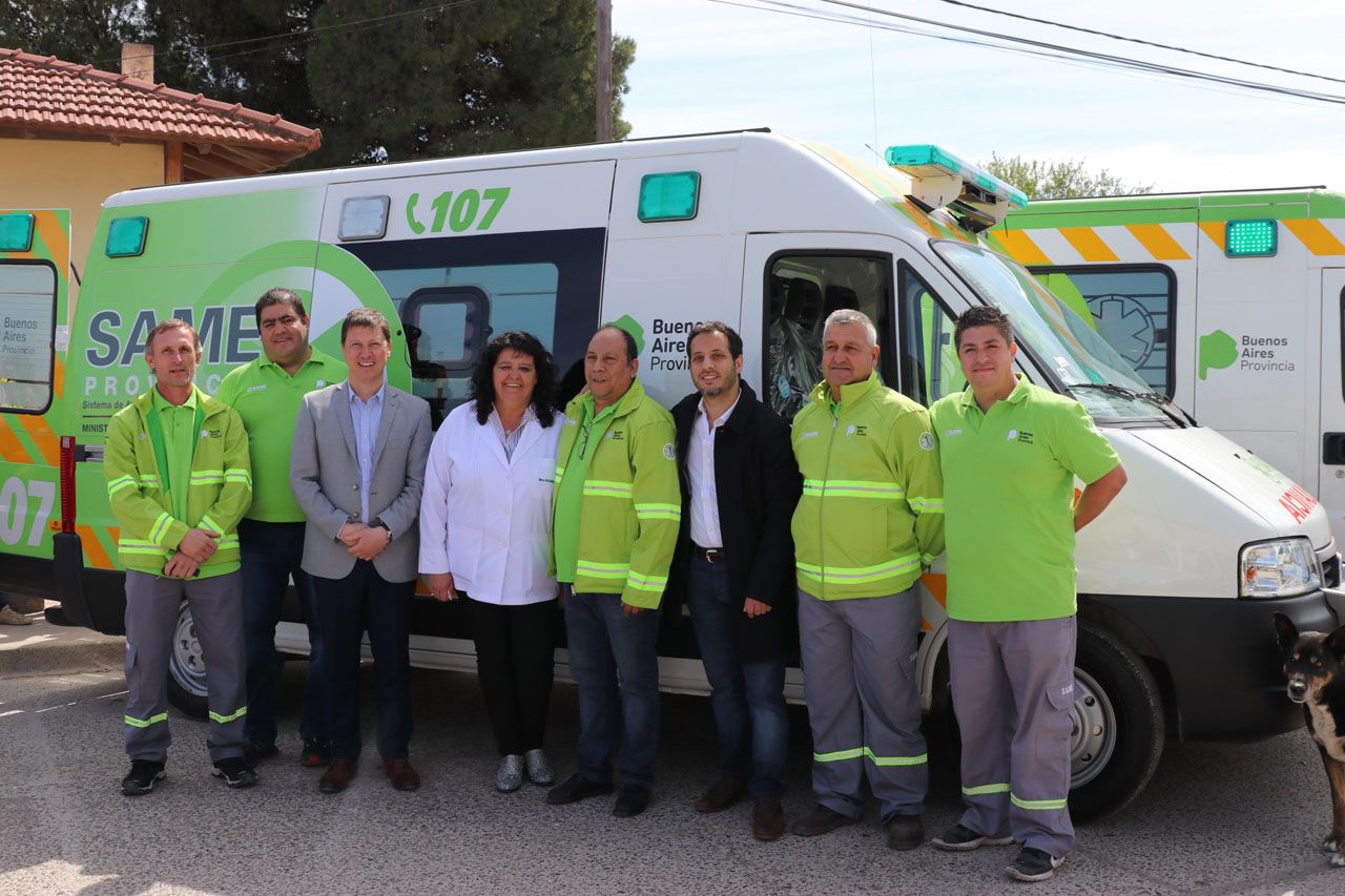 Villarino: Presentan dos ambulancias en el marco de la implementación del SAME Provincia