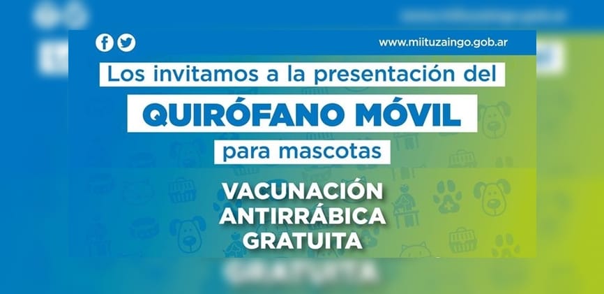 Presentan quirófano móvil para castración y vacunación de mascotas en Ituzaingó