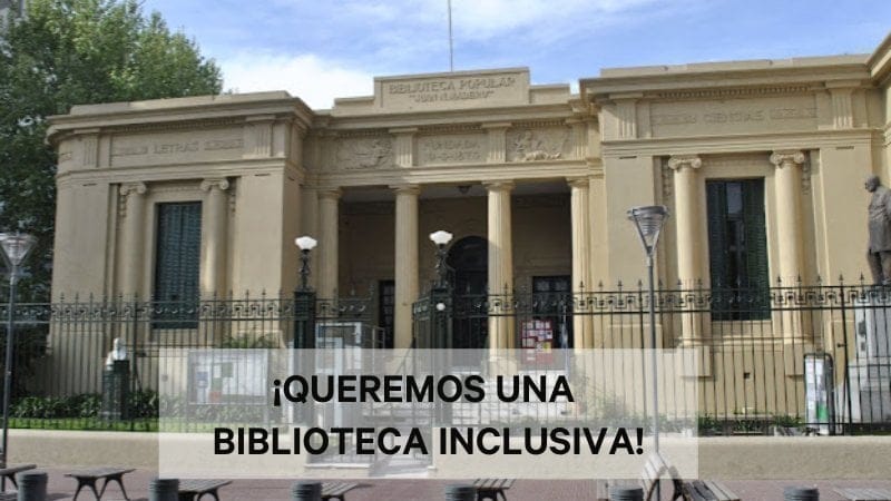 Juntan firmas para el arreglo del acceso a discapacitados en la biblioteca de San Fernando