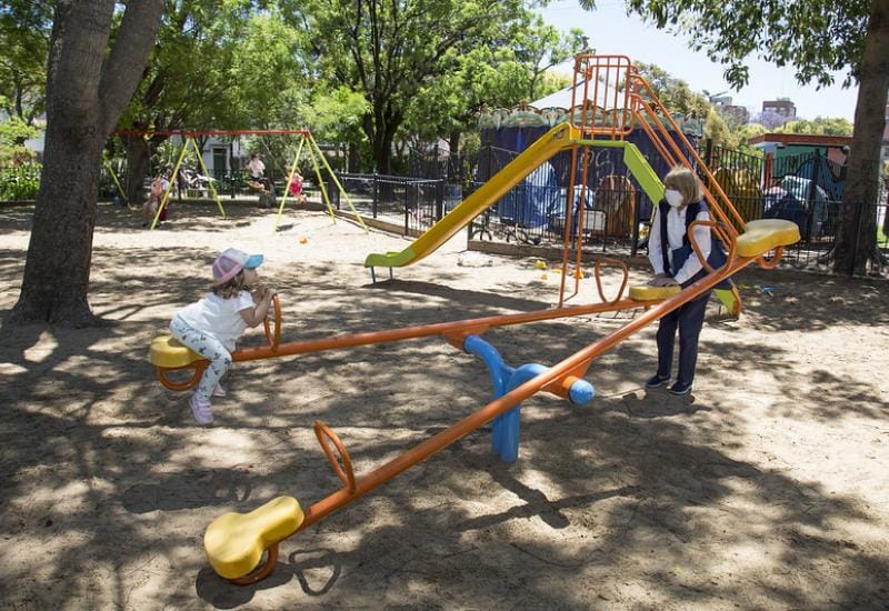 Cuarentena en San Isidro: Habilitó juegos infantiles y aparatos de actividad física de las plazas