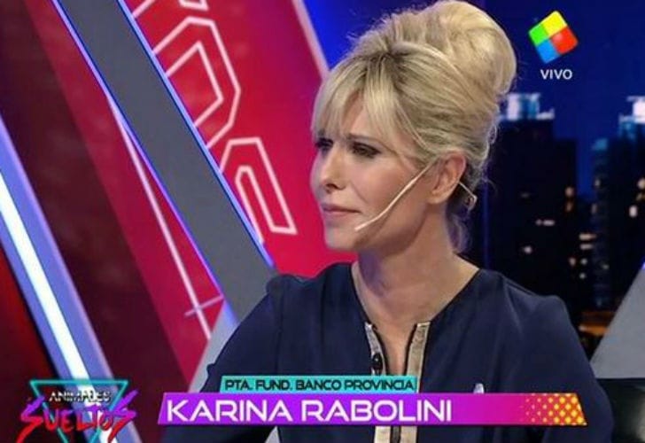 Video: El llanto de Karina Rabolini al escuchar la burla de Randazzo a Scioli
