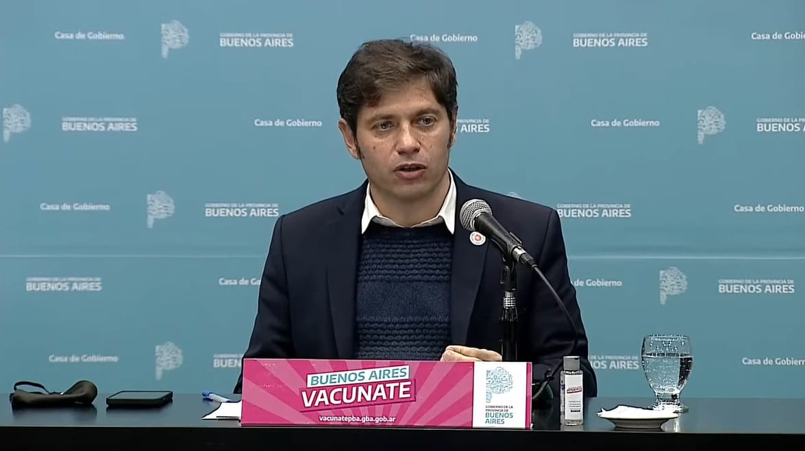 Axel Kicillof anunció "vacuna libre en 69 municipios y para los mayores de 35 años en el resto de la Provincia"