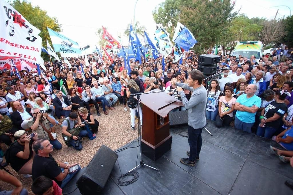 Kicillof en Ensenada: Dijo que "Vidal gobierna con crueldad" y "quedará en la historia como la peor"