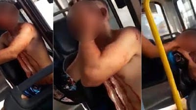 Lanús: Robó en un colectivo y los pasajeros lo desnudaron y lo golpearon