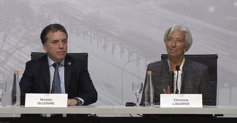 Lagarde en Argentina: "La economía va a mejorar hacia inicios de 2019"