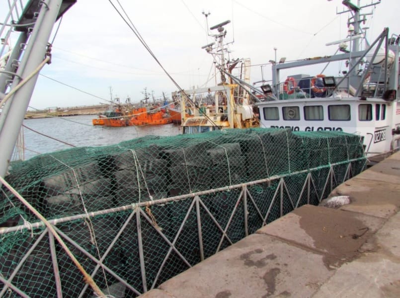 Mar del Plata: Once buques congeladores langostineros paralizados por conflicto sindical